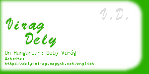 virag dely business card